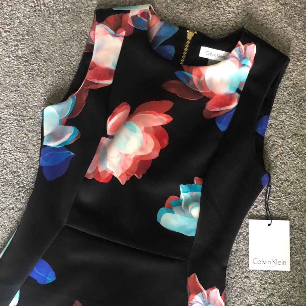 Calvin Klein flowered dress